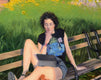 Original art for sale at UGallery.com | Washington Square Park - Summer Evening by Nick Savides | $2,850 | oil painting | 24' h x 24' w | thumbnail 4