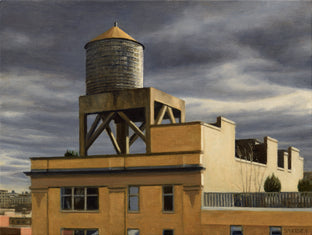 Water Tower with Grey Skies by Nick Savides |  Artwork Main Image 
