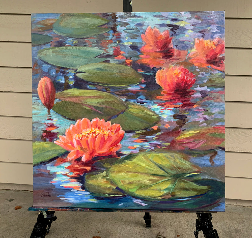 Waterlily Magic by Melissa Gannon |  Context View of Artwork 