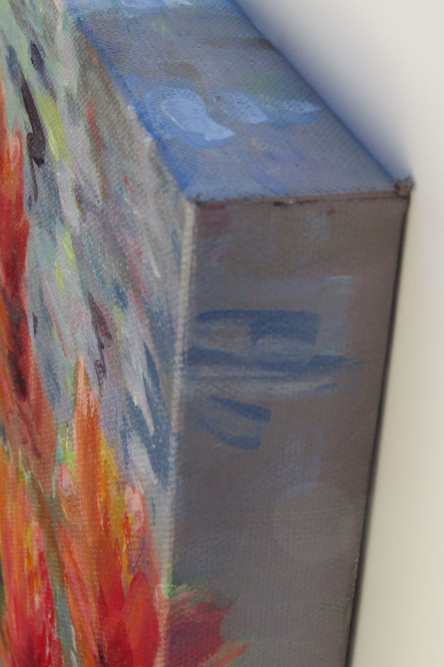 Waterlily Magic by Melissa Gannon |  Side View of Artwork 