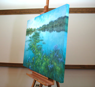 Water World by Suzanne Massion |  Side View of Artwork 
