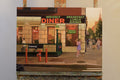 Original art for sale at UGallery.com | Waverly Diner at Sunset by Nick Savides | $2,600 | oil painting | 18' h x 24' w | thumbnail 3