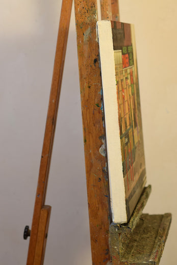 Waverly Diner at Sunset by Nick Savides |  Side View of Artwork 