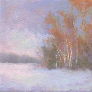 Original art for sale at UGallery.com | Winter Bliss by Gail Greene | $75 | oil painting | 4' h x 4' w | photo 1