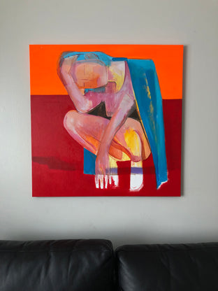 Original art for sale at UGallery.com | Waiting by Ziui Vance | $1,600 | acrylic painting | 30' h x 30' w | photo 4