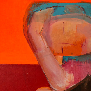 Original art for sale at UGallery.com | Waiting by Ziui Vance | $1,600 | acrylic painting | 30' h x 30' w | photo 3