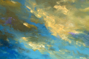 Original art for sale at UGallery.com | Coastal Clouds - 40 by Sheila Finch | $1,500 | oil painting | 20' h x 20' w | photo 4