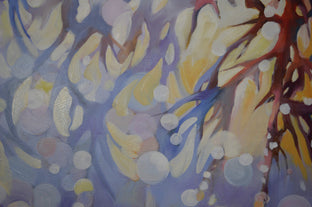 Original art for sale at UGallery.com | Welcome Snow 1 by Julia Hacker | $1,450 | oil painting | 30' h x 36' w | photo 4