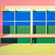 Original art for sale at UGallery.com | Window14 by Wenjie Jin | $4,700 | acrylic painting | 60' h x 60' w | thumbnail 1