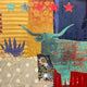 Original art for sale at UGallery.com | Western Series: Longhorn by Darlene McElroy | $575 | mixed media artwork | 12' h x 12' w | thumbnail 1