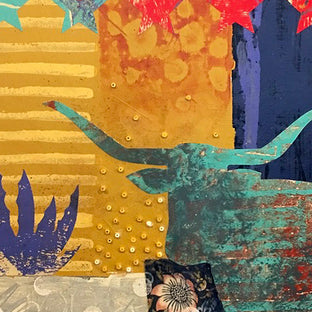 Western Series: Longhorn by Darlene McElroy |   Closeup View of Artwork 