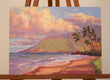 Original art for sale at UGallery.com | West Maui in Spring by Karen E Lewis | $375 | oil painting | 12' h x 16' w | thumbnail 3
