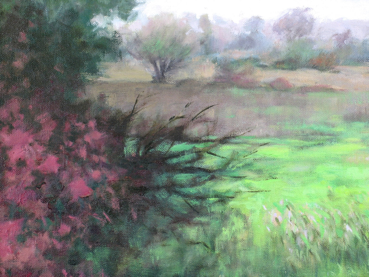 Wetland Sanctuary by Suzanne Massion |  Closeup View of Artwork 