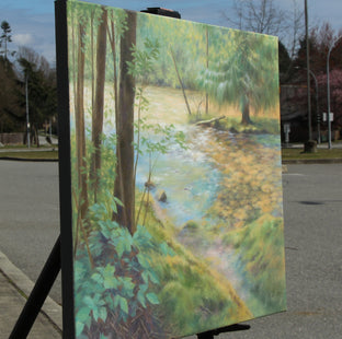 Whispers of Spring by Jo Galang |  Side View of Artwork 