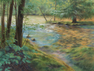 Original art for sale at UGallery.com | Whispers of Spring by Jo Galang | $975 | oil painting | 18' h x 24' w | photo 1