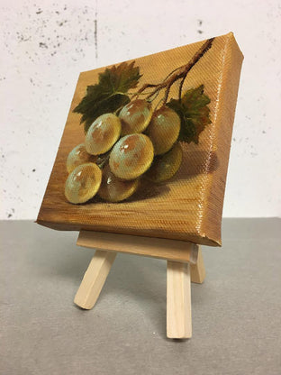 Original art for sale at UGallery.com | White Grape by Nikolay Rizhankov | $75 | oil painting | 4' h x 4' w | photo 2