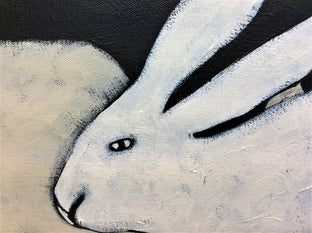 Original art for sale at UGallery.com | White Rabbits by Jaime Ellsworth | $3,200 | acrylic painting | 30' h x 40' w | photo 4
