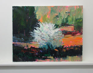 Original art for sale at UGallery.com | White Tree in Bright Field by Janet Dyer | $2,150 | acrylic painting | 24' h x 30' w | photo 3