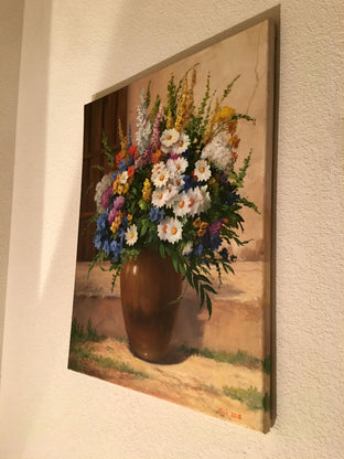 Wildflowers by Nikolay Rizhankov |  Side View of Artwork 