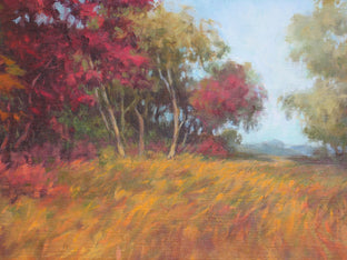 Wind in the Grassland by Suzanne Massion |   Closeup View of Artwork 