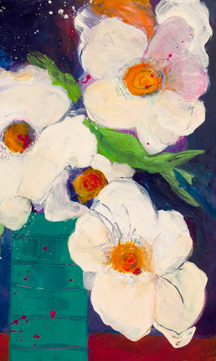 Original art for sale at UGallery.com | Windowsill by Ruth-Anne Siegel | $800 | acrylic painting | 24' h x 18' w | photo 3