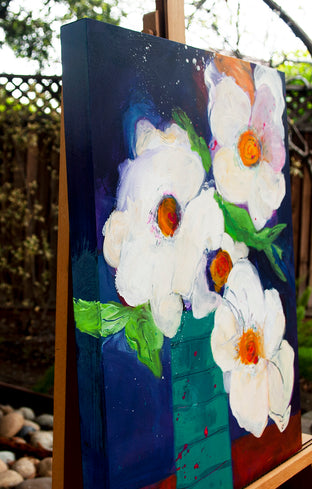 Original art for sale at UGallery.com | Windowsill by Ruth-Anne Siegel | $800 | acrylic painting | 24' h x 18' w | photo 2