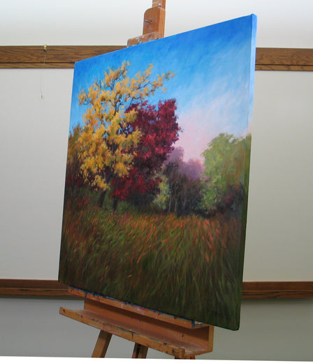 Windswept by Suzanne Massion |  Side View of Artwork 