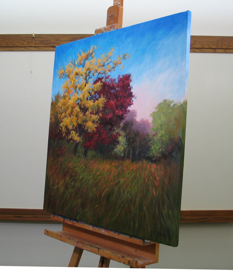 Windswept by Suzanne Massion |  Side View of Artwork 