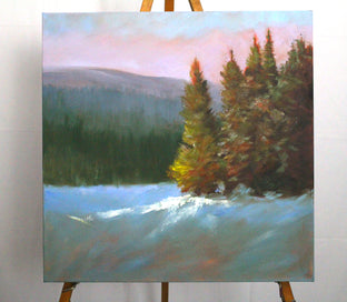Winter Dusk by Nancy Merkle |  Context View of Artwork 