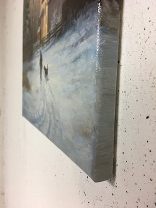 Winter Evening by Nikolay Rizhankov |  Side View of Artwork 