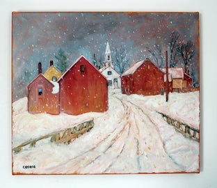 Original art for sale at UGallery.com | Winter Light, Vermont by Doug Cosbie | $375 | oil painting | 11' h x 14' w | photo 3