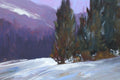 Original art for sale at UGallery.com | Winter Scene by Nancy Merkle | $875 | acrylic painting | 24' h x 24' w | thumbnail 4