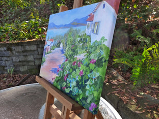 With a View to the Water by Catherine McCargar |  Side View of Artwork 