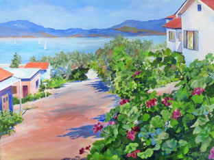 Original art for sale at UGallery.com | With a View to the Water by Catherine McCargar | $750 | acrylic painting | 12' h x 16' w | photo 1