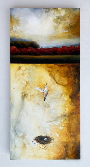 Original art for sale at UGallery.com | With Gold II by Candice Eisenfeld | $4,800 | acrylic painting | 52' h x 24' w | photo 3