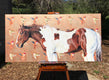 Original art for sale at UGallery.com | Wonder by Alana Clumeck | $2,500 | acrylic painting | 24' h x 48' w | thumbnail 4