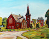 Original art for sale at UGallery.com | Woodlawn, Ontario by Doug Cosbie | $250 | oil painting | 8' h x 10' w | thumbnail 1