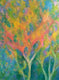 Original art for sale at UGallery.com | Trees by the Window by Naoko Tadotsu | $1,675 | oil painting | 40' h x 30' w | thumbnail 1