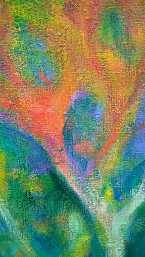 Trees by the Window by Naoko Tadotsu |   Closeup View of Artwork 