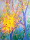 Original art for sale at UGallery.com | Two Cottonwood by Naoko Tadotsu | $1,675 | oil painting | 40' h x 30' w | thumbnail 1