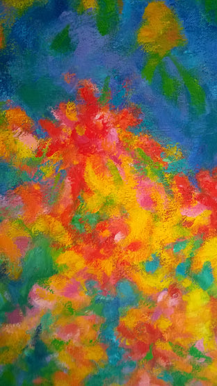 Original art for sale at UGallery.com | Honey Locust Flower by Naoko Tadotsu | $1,675 | oil painting | 40' h x 30' w | photo 4