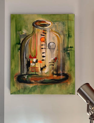 Original art for sale at UGallery.com | Mysterious Potion by Yamilet Sempe | $1,275 | acrylic painting | 30' h x 24' w | photo 3