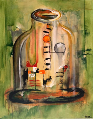 Original art for sale at UGallery.com | Mysterious Potion by Yamilet Sempe | $1,275 | acrylic painting | 30' h x 24' w | photo 1