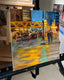 Original art for sale at UGallery.com | Evening on Wacker Drive by Yangzi Xu | $375 | oil painting | 12' h x 12' w | thumbnail 2