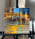 Original art for sale at UGallery.com | Evening on Wacker Drive by Yangzi Xu | $375 | oil painting | 12' h x 12' w | thumbnail 3