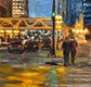 Original art for sale at UGallery.com | Evening on Wacker Drive by Yangzi Xu | $375 | oil painting | 12' h x 12' w | thumbnail 4