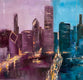 Original art for sale at UGallery.com | Fire and Rain by Yangzi Xu | $550 | oil painting | 16' h x 16' w | thumbnail 4