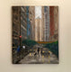 Original art for sale at UGallery.com | La Salle Street, Rainy Day by Yangzi Xu | $675 | oil painting | 20' h x 16' w | thumbnail 3
