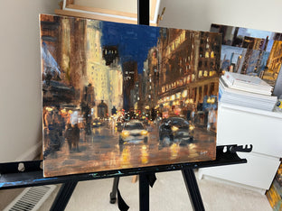 Magnificent Mile by Yangzi Xu |  Side View of Artwork 