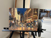 Original art for sale at UGallery.com | Magnificent Mile by Yangzi Xu | $425 | oil painting | 11' h x 14' w | thumbnail 3